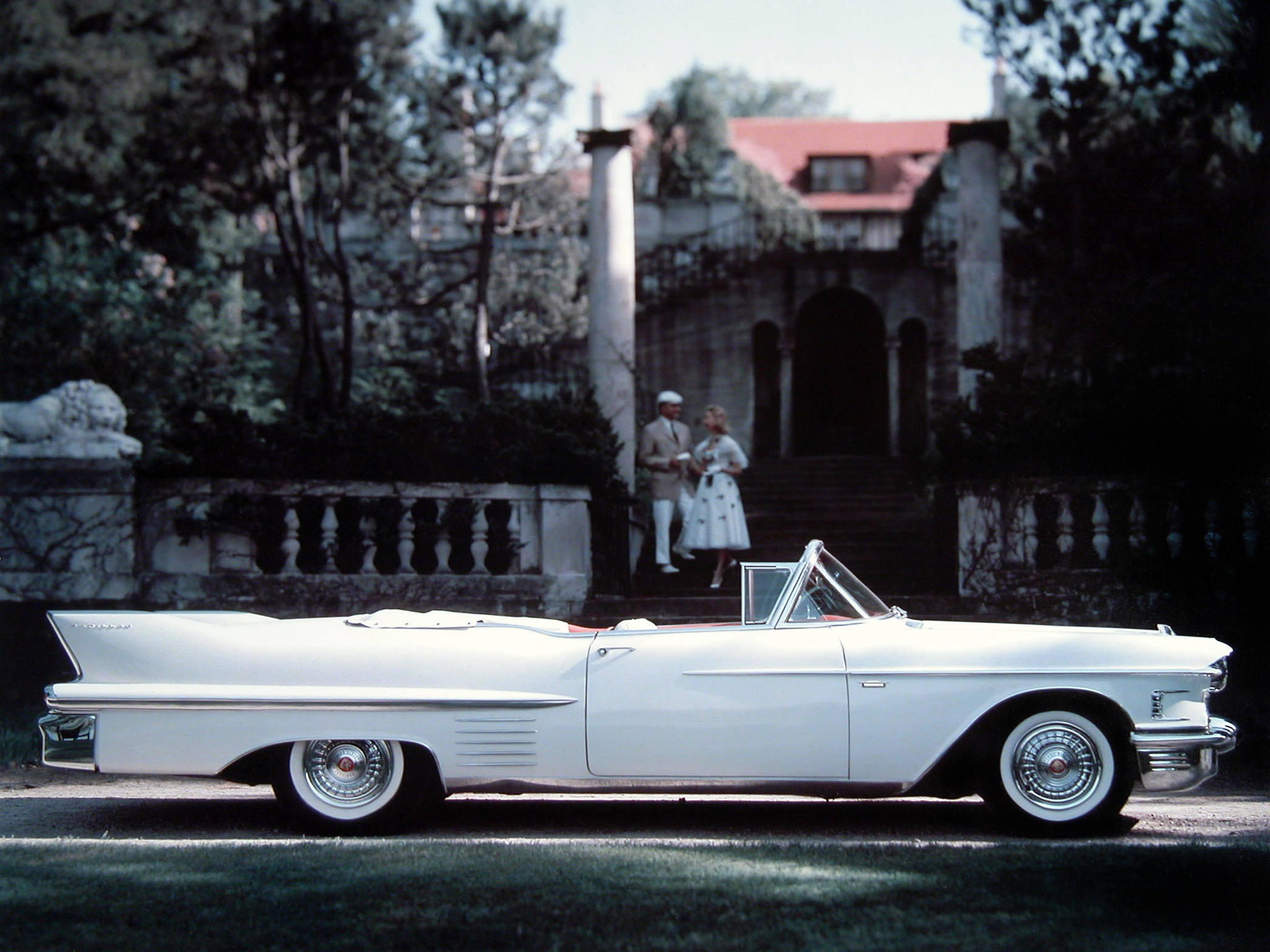 1958, Cadillac, Sixty two, Convertible,  6267x , Luxury, Retro Wallpaper