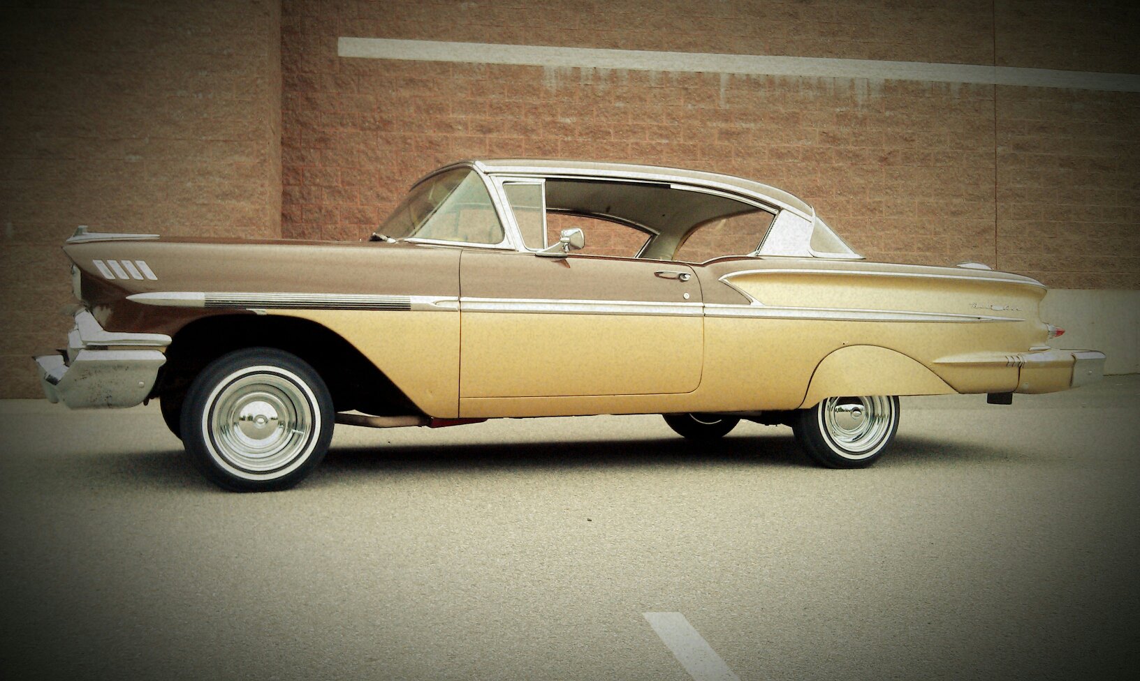 1958, Chevrolet, Bel, Air, Lowrider, Retro, Custom Wallpaper