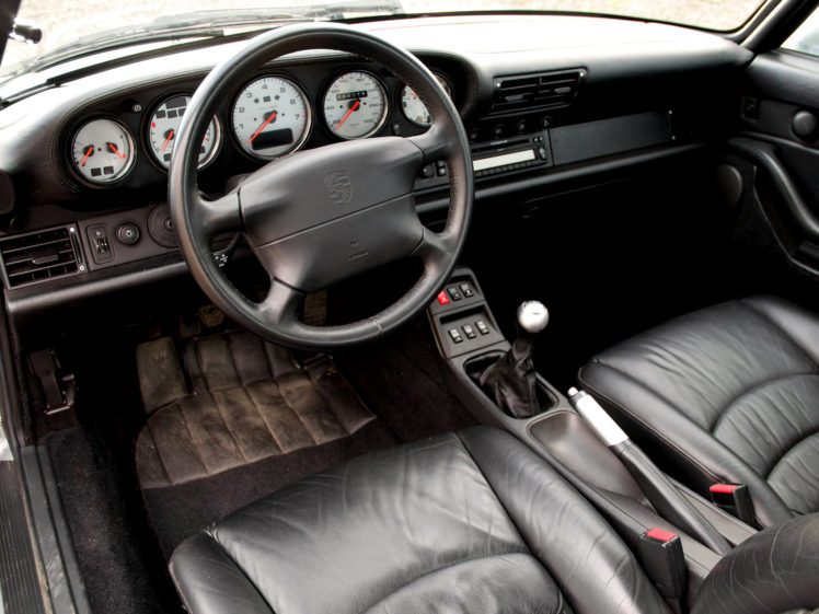 1995, Porsche, 911, Carrera, 4s, 3, 6, Coupe,  993 , 4 s, Interior HD Wallpaper Desktop Background