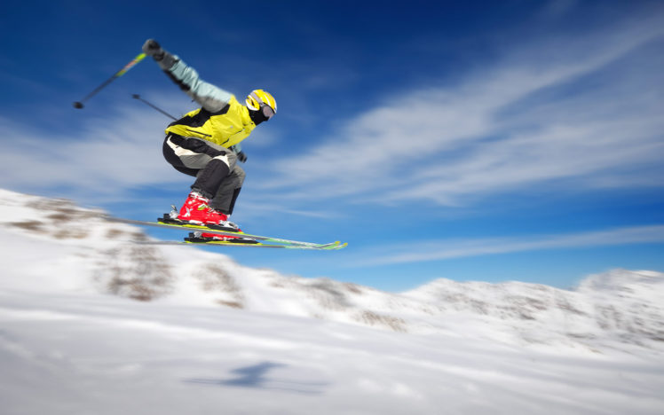 clouds, Snow, Sports, Helmet, Ski HD Wallpaper Desktop Background