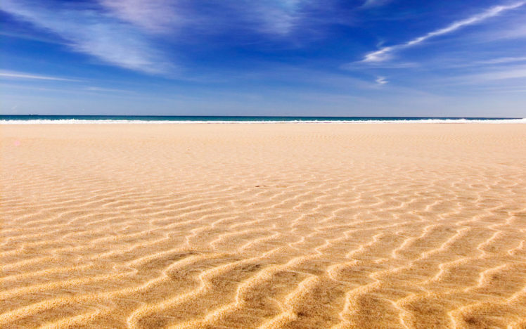 ocean, Landscapes, Beach, Sand, Skyscapes HD Wallpaper Desktop Background