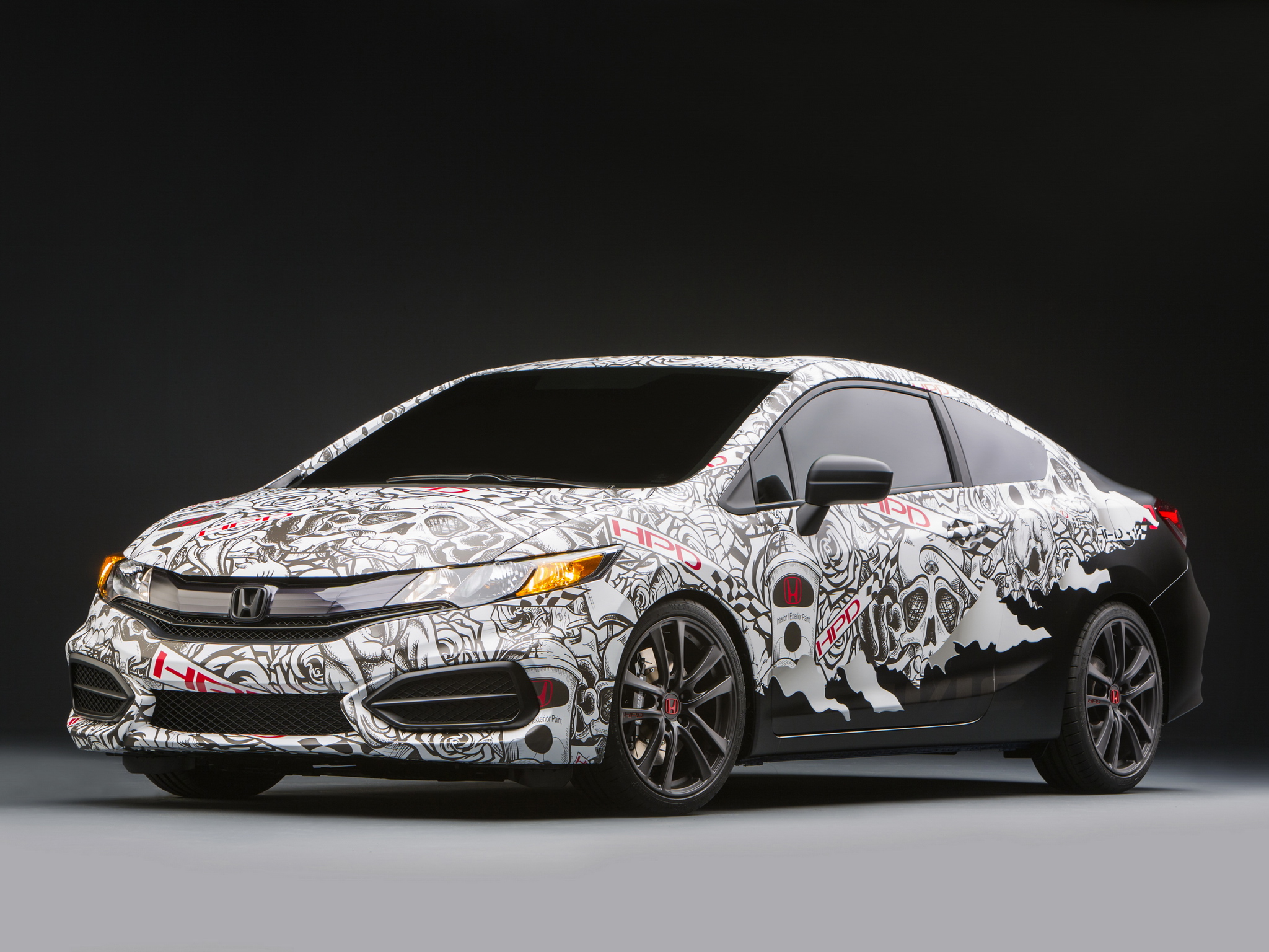 2013, Honda, Civic, Street, Performance, Concept, By, Hpd, Tuning Wallpaper