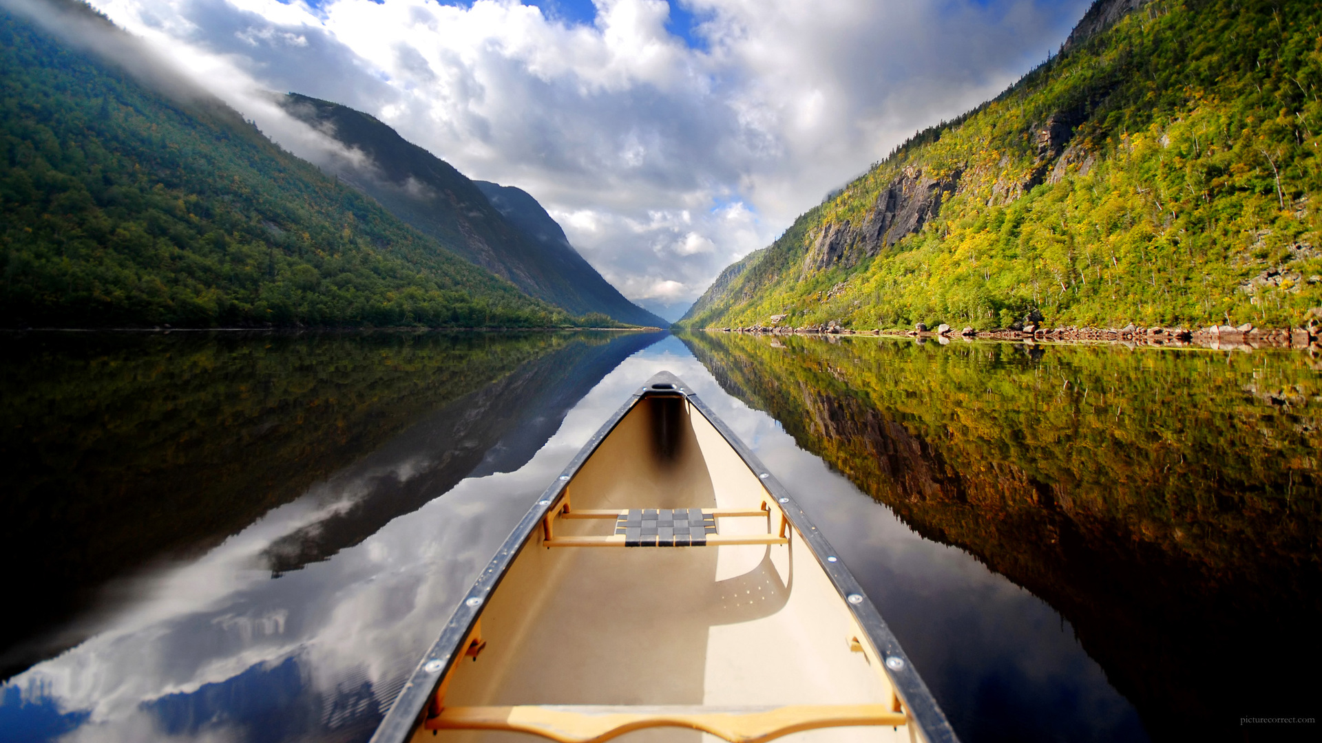 canoe, Lake Wallpaper