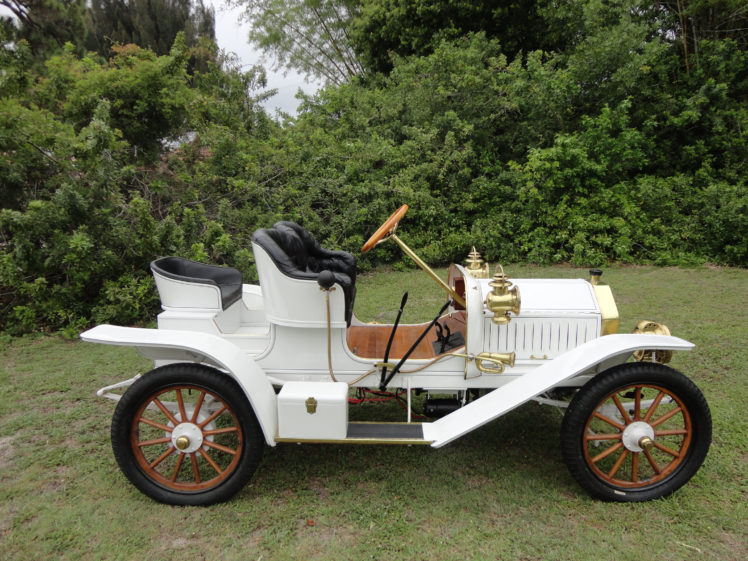 1908, Buick, Model 10, Touring, Runabout, Retro HD Wallpaper Desktop Background
