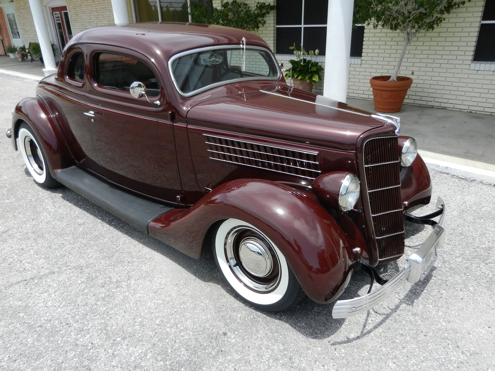 1935, Ford, 5 window, Coupe, Hot, Rod, Rods, Retro, Custom Wallpaper