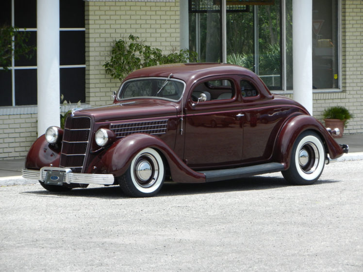 1935, Ford, 5 window, Coupe, Hot, Rod, Rods, Retro, Custom, Fd HD Wallpaper Desktop Background