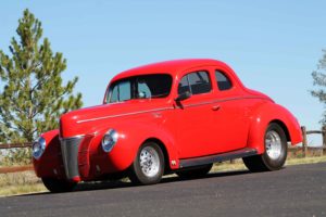 1940, Ford, Deluxe, Coupe, Hot, Rod, Rods, Retro