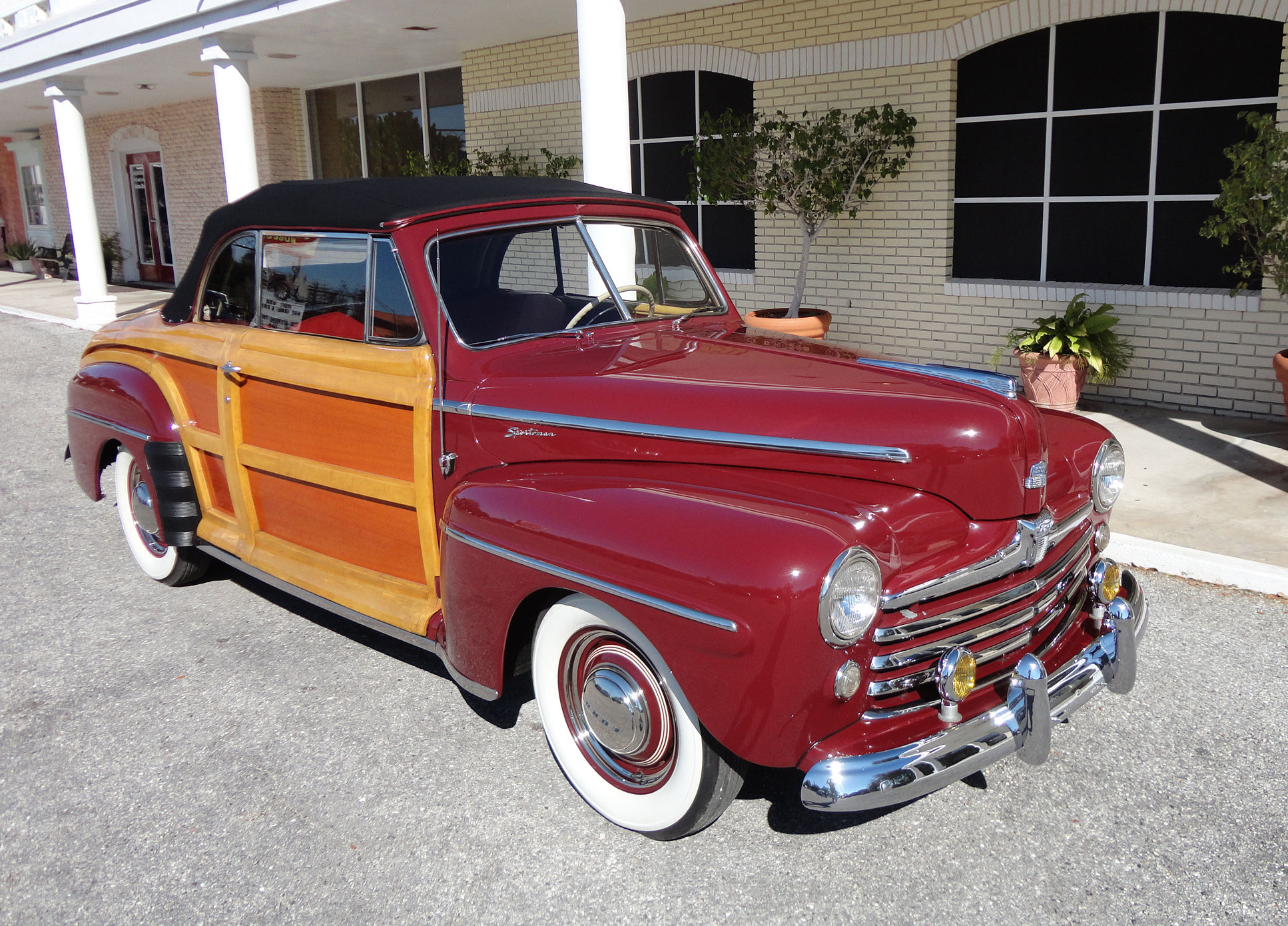 1947, Ford, Sportsman, Super, Deluxe, Retro Wallpaper