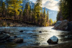 mountains, Landscapes, Nature, Forest, The, River, Rivers