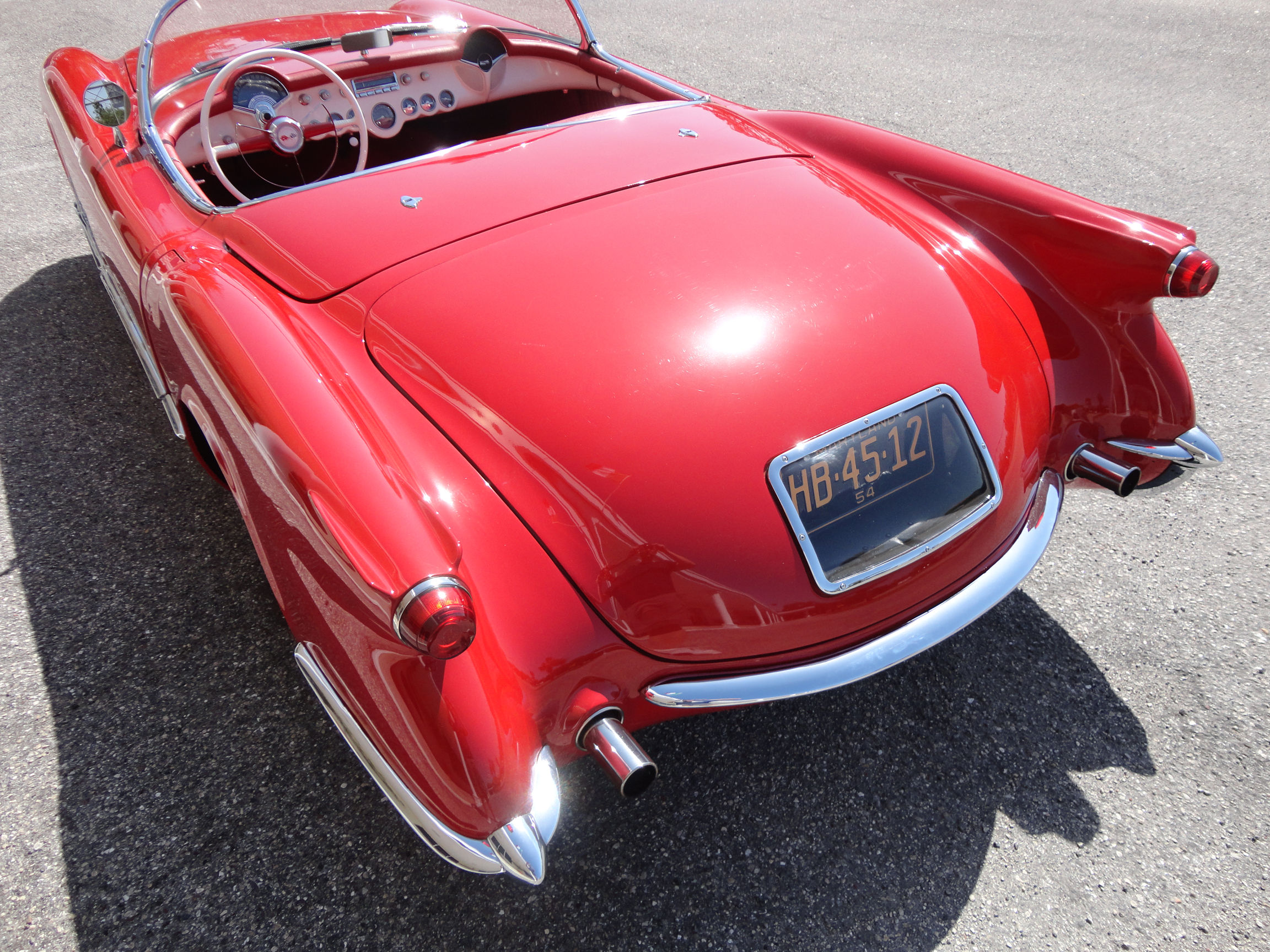 1954, Chevrolet, Corvette, Supercar, Muscle, Retro, Interior Wallpaper