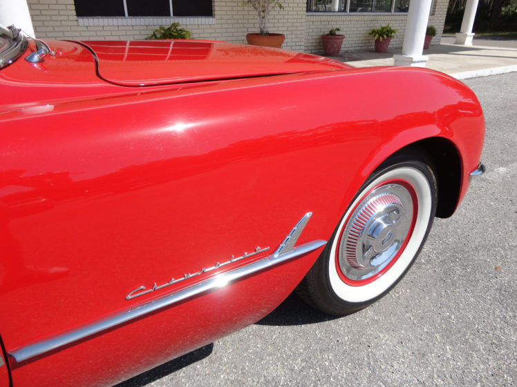 1954, Chevrolet, Corvette, Supercar, Muscle, Retro, Wheel HD Wallpaper Desktop Background