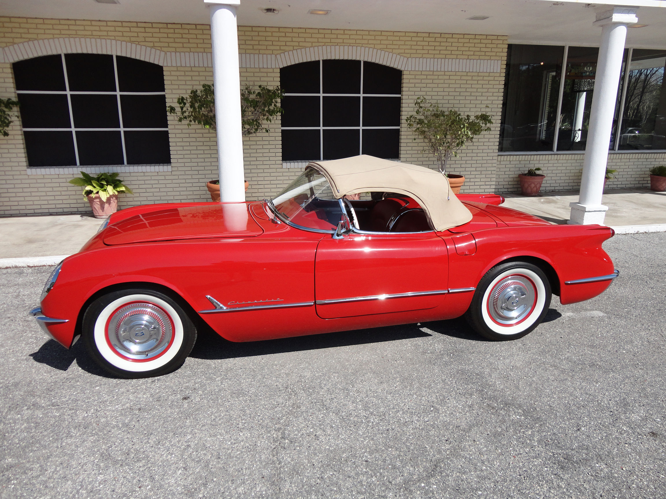 1954, Chevrolet, Corvette, Supercar, Muscle, Retro Wallpaper
