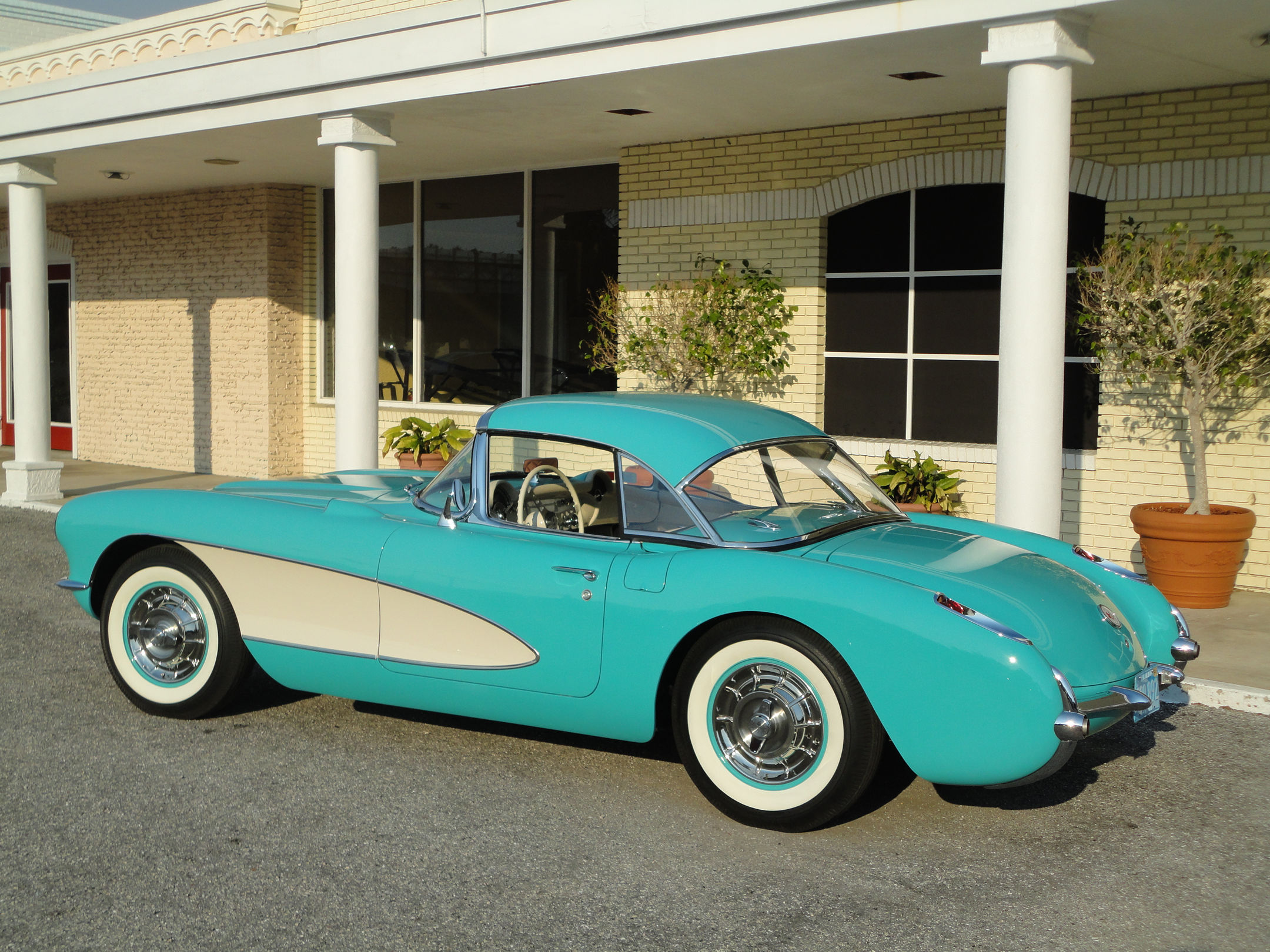 1957, Chevrolet, Corvette, Convertible, Muscle, Supercar, Retro Wallpaper