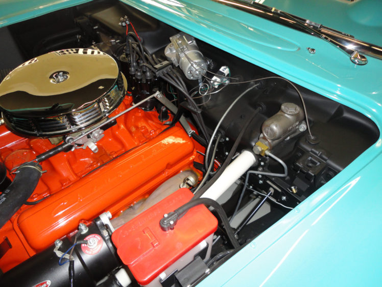 1957, Chevrolet, Corvette, Convertible, Muscle, Supercar, Retro, Engine HD Wallpaper Desktop Background