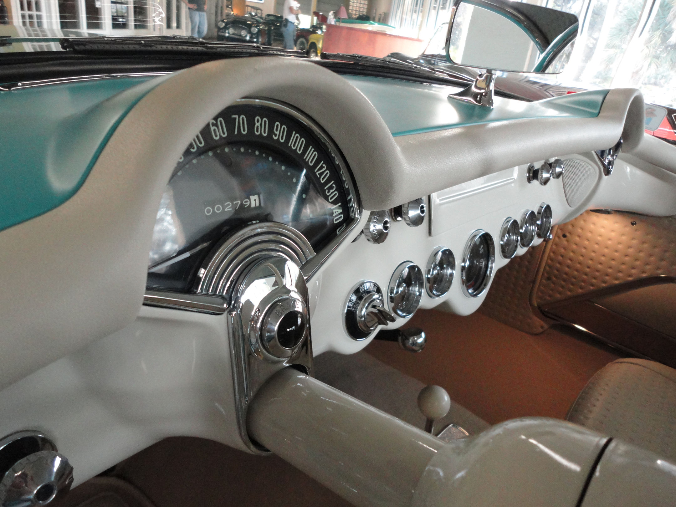 1957, Chevrolet, Corvette, Convertible, Muscle, Supercar, Retro, Interior Wallpaper