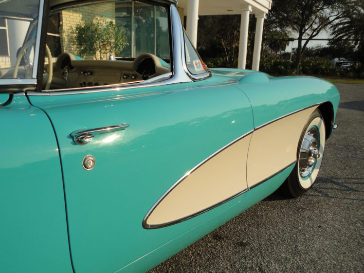 1957, Chevrolet, Corvette, Convertible, Muscle, Supercar, Retro HD Wallpaper Desktop Background