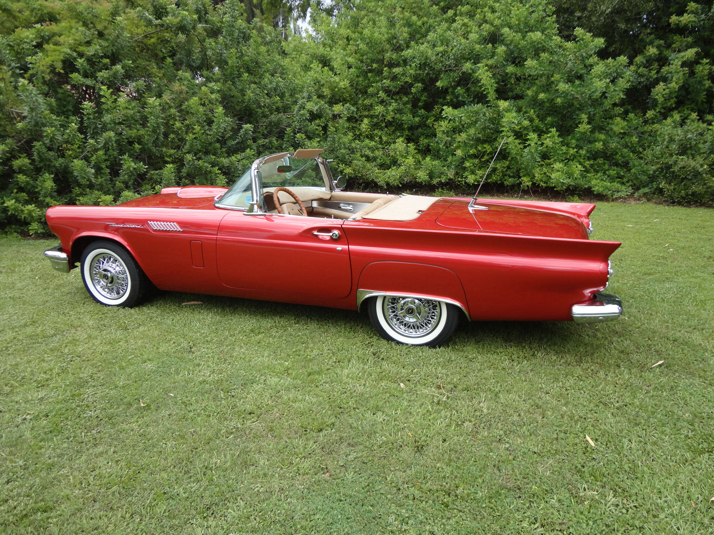 1957, Ford, Thunderbird, Retro, Custom Wallpaper