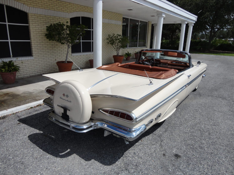 1959, Chevrolet, Impala, Convertible, Luxury, Retro HD Wallpaper Desktop Background