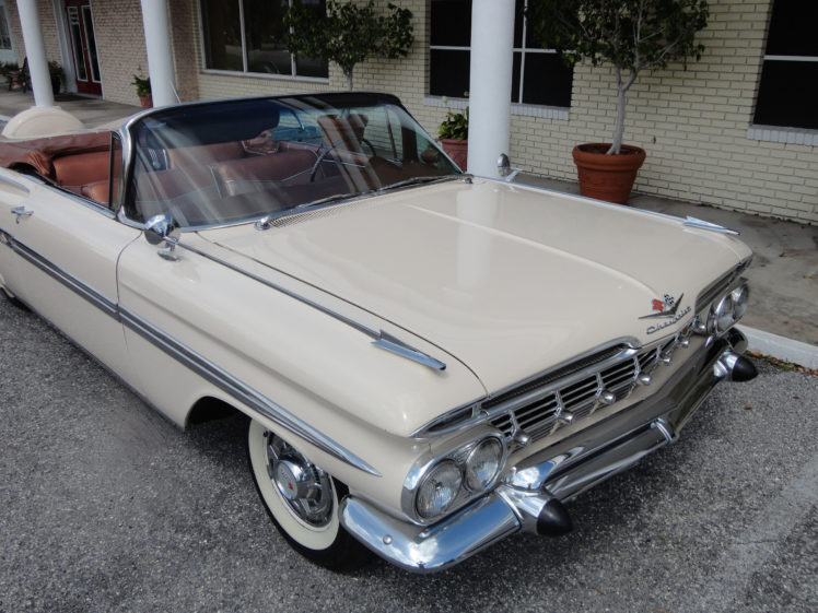 1959, Chevrolet, Impala, Convertible, Luxury, Retro, Fa HD Wallpaper Desktop Background