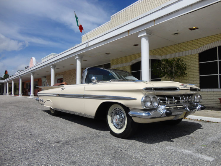 1959, Chevrolet, Impala, Convertible, Luxury, Retro HD Wallpaper Desktop Background