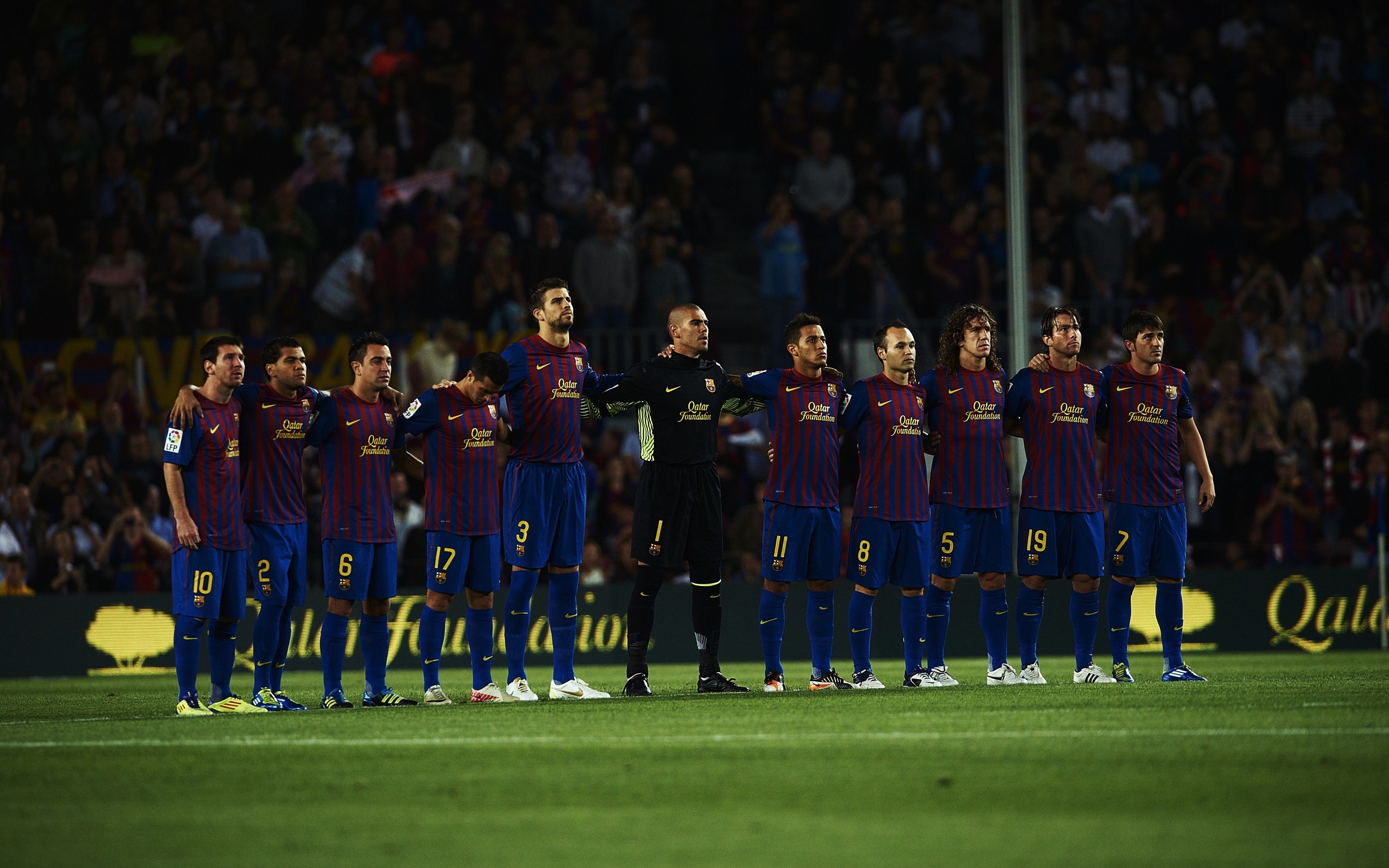 soccer, Lionel, Messi, Fc, Barcelona, Carles, Puyol, Gerard, Piqua Wallpaper