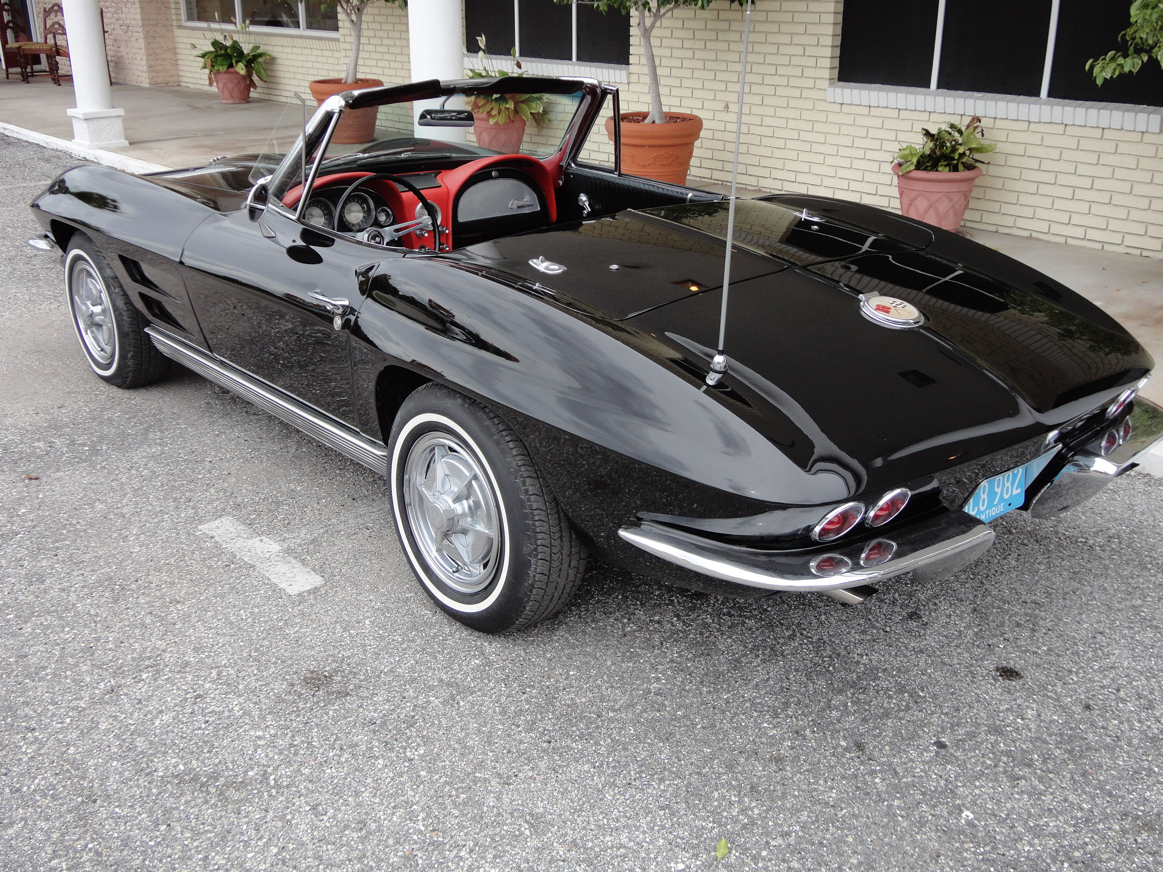 1963, Chevrolet, Corvette, Stingray, Convertible, Supercar, Muscle, Classic, Interior Wallpaper