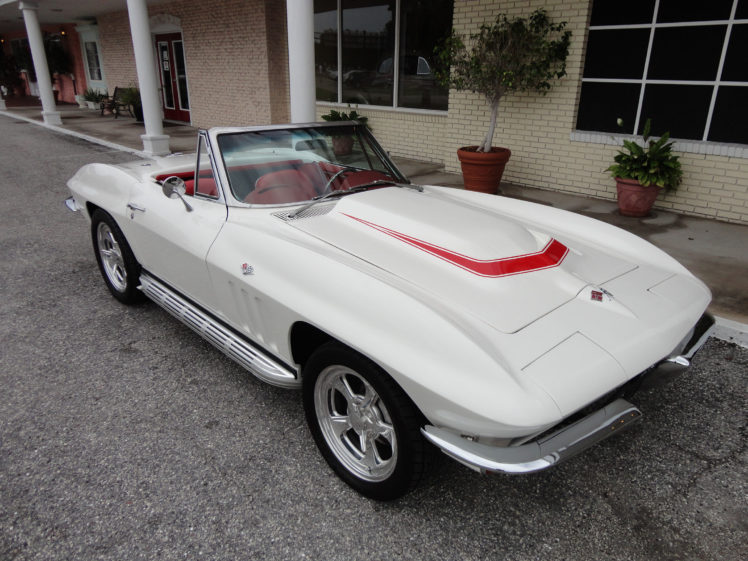 1966, Chevrolet, Corvette, Stingray, Convertible, Supercar, Muscle, Classic, Kg HD Wallpaper Desktop Background
