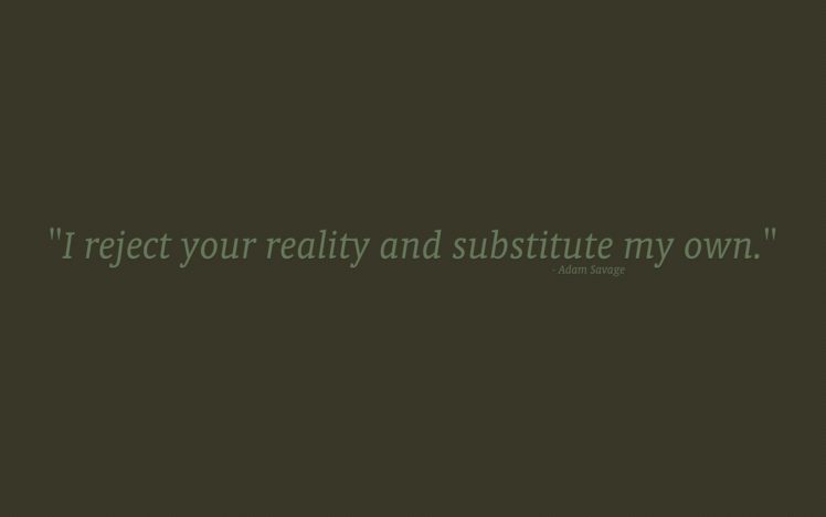 minimalistic, Texts, Mythbusters, Quotes HD Wallpaper Desktop Background