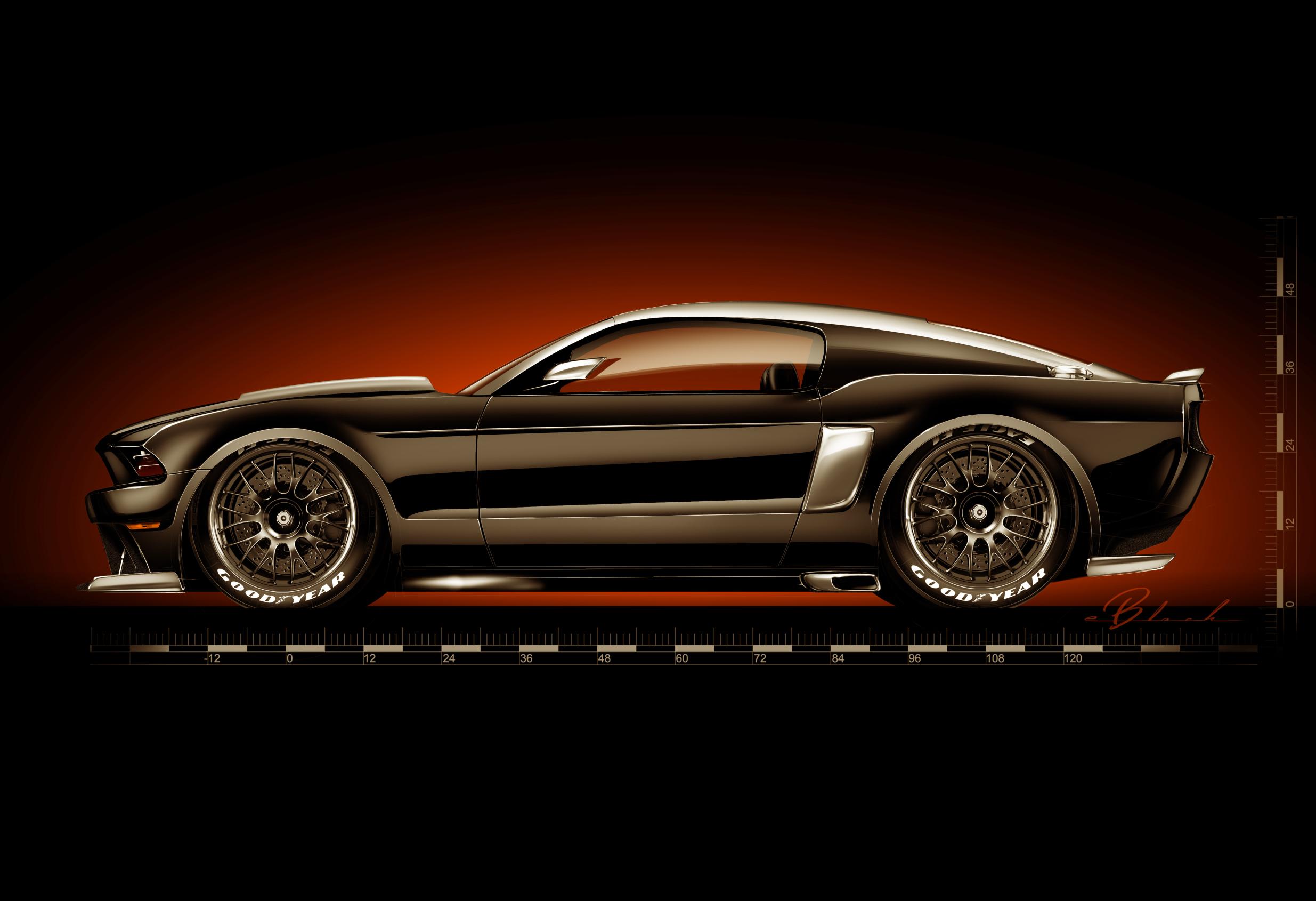 hot, Rod, Rods, Classic, Ford, Mustang, Muscle Wallpaper