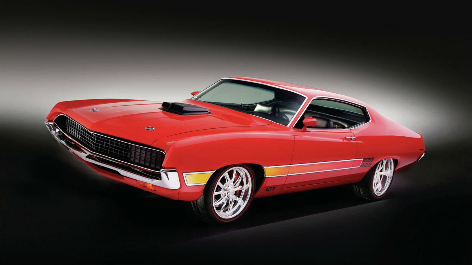 hot, Rod, Rods, Classic, Muscle, 1970, Ford, Torino Wallpaper