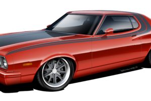hot, Rod, Rods, Classic, Muscle, 1976, Ford, Gran, Torino