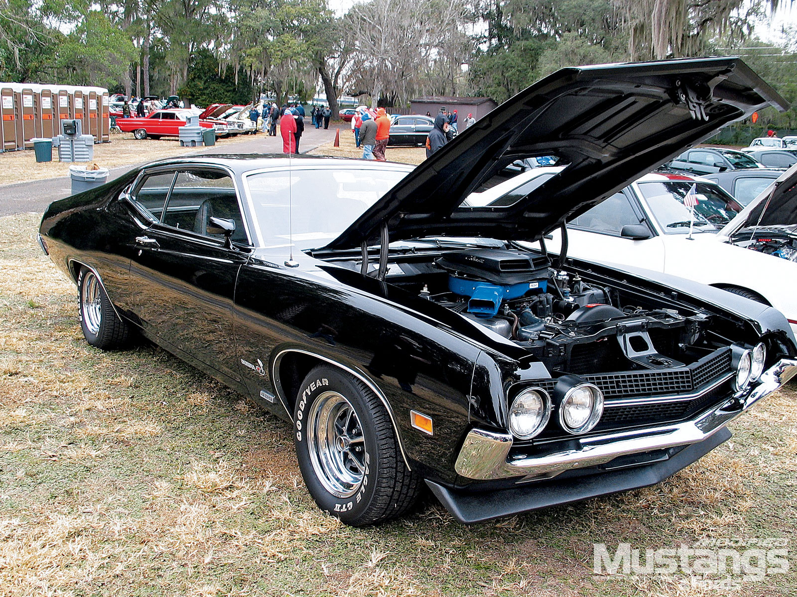 muscle, Classic, 1970, Ford, Torino, Engine Wallpaper