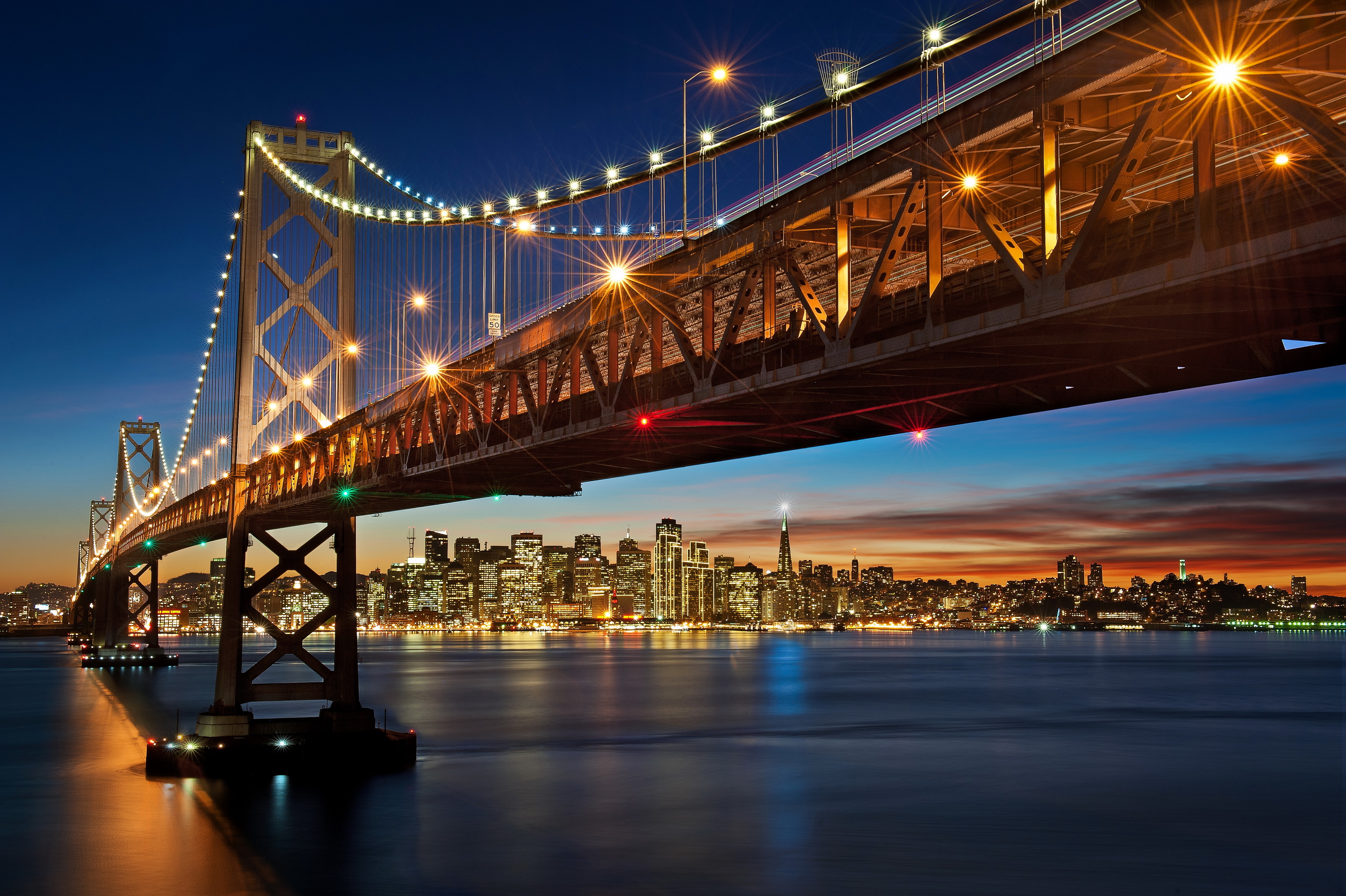 bridges, California, San, Francisco, Cities Wallpaper
