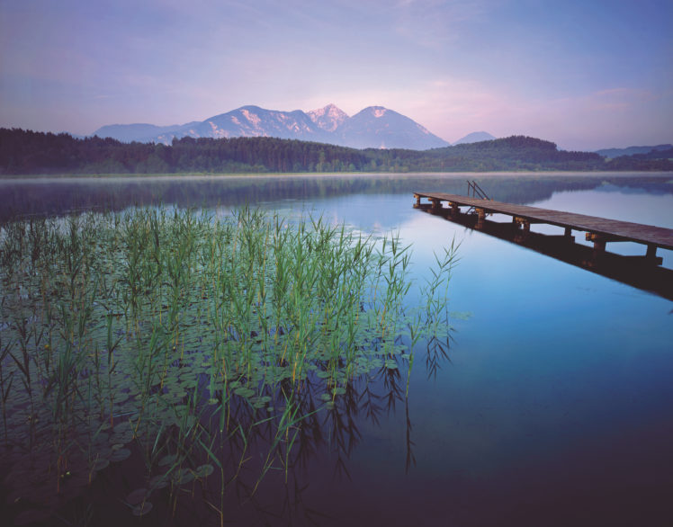 lake, Bridge, Mountains, Landscape HD Wallpaper Desktop Background