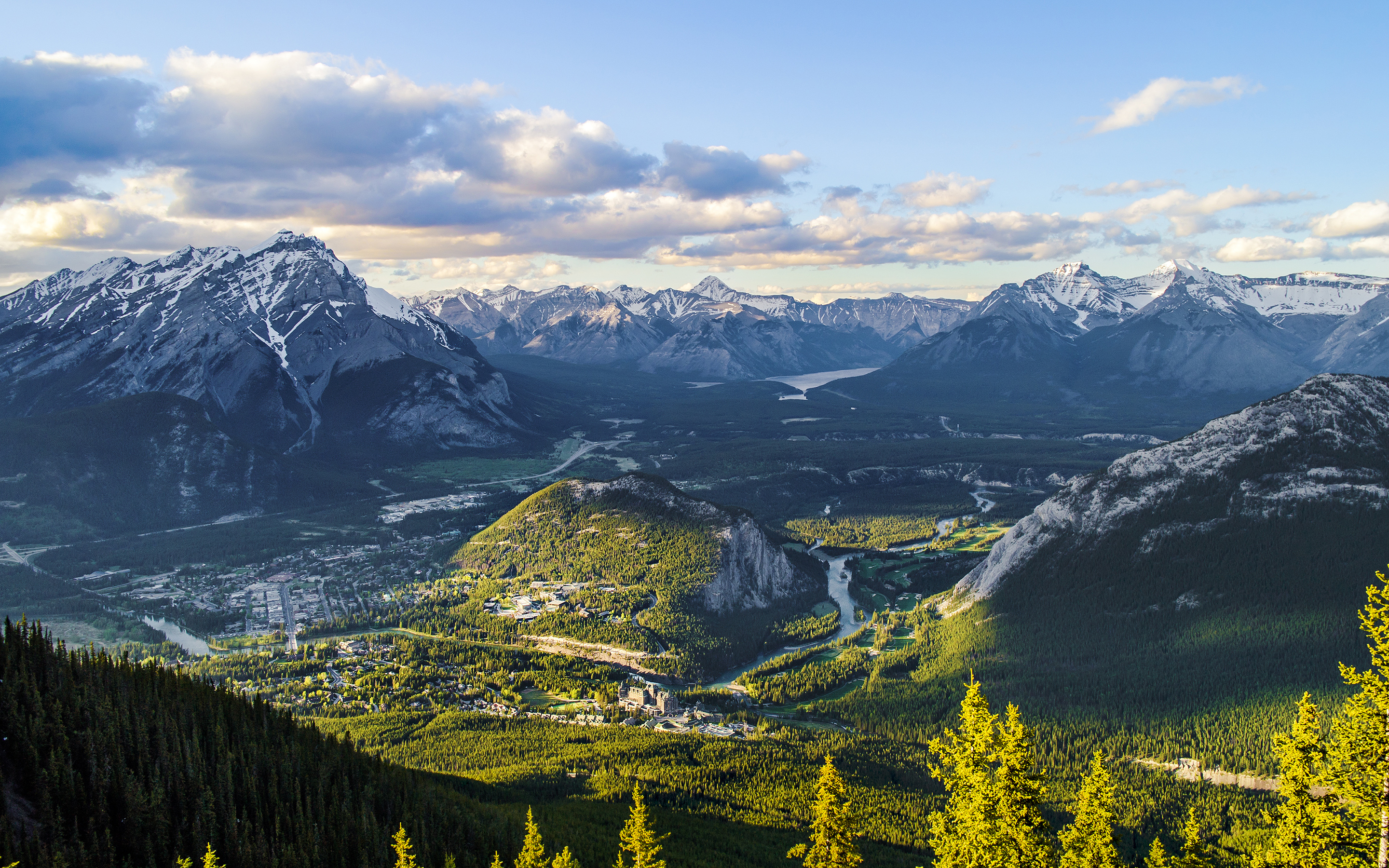 mountains, Canada, Scenery, Alberta, Banff, Nature Wallpaper