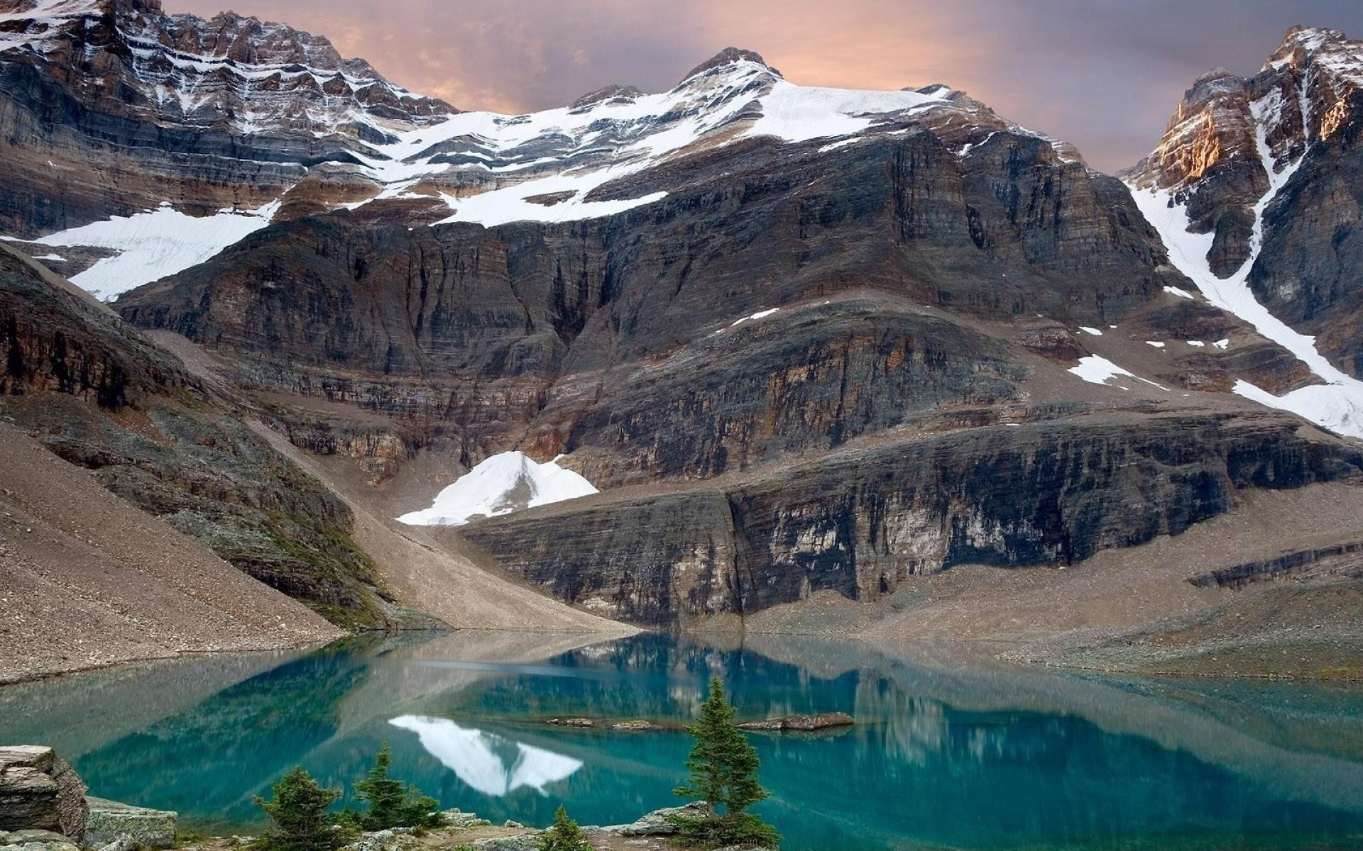 water, Landscapes, Nature, Scenic, Canadian, Tourism, National, Park, Rocky, Mountains Wallpaper