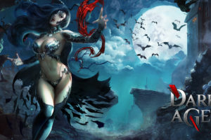vampire, Dark, Age,  , Forsaken, World,  , Bats, Moon, Games, Girls, Fantasy