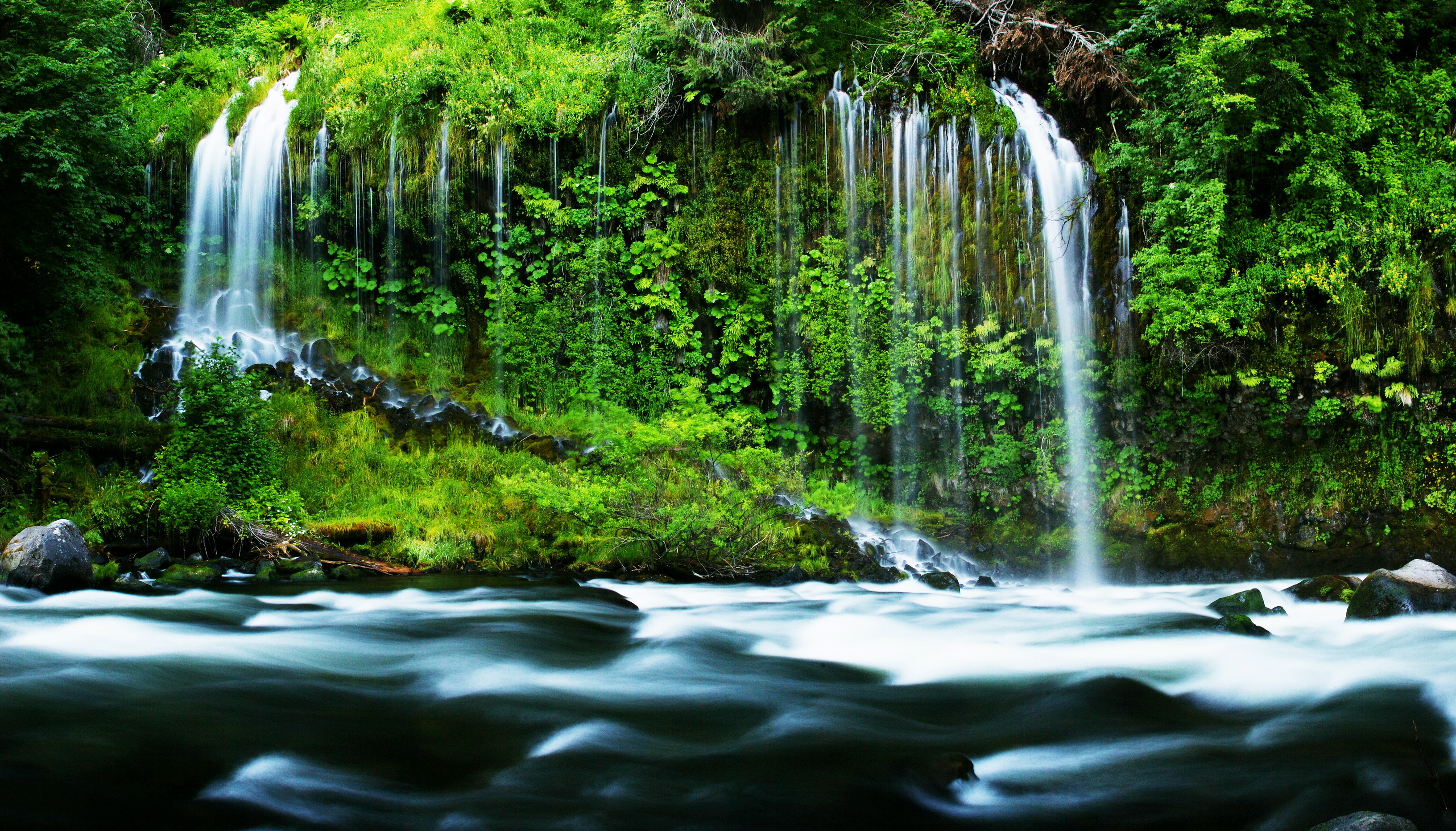 waterfalls, Usa, Mossbrae, California, Nature Wallpaper