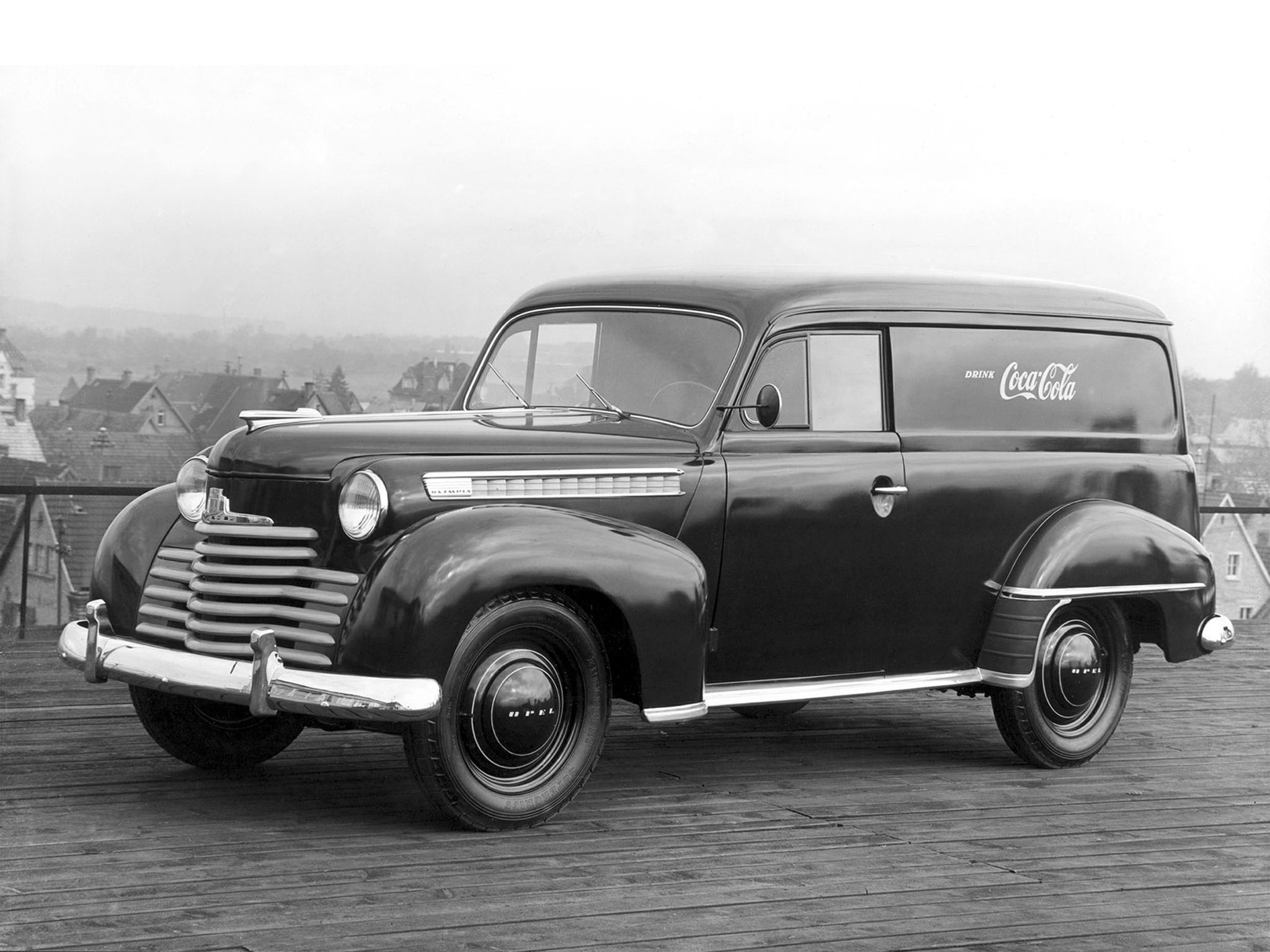 1950, Opel, Olympia, Lieferwagen, Retro Wallpaper