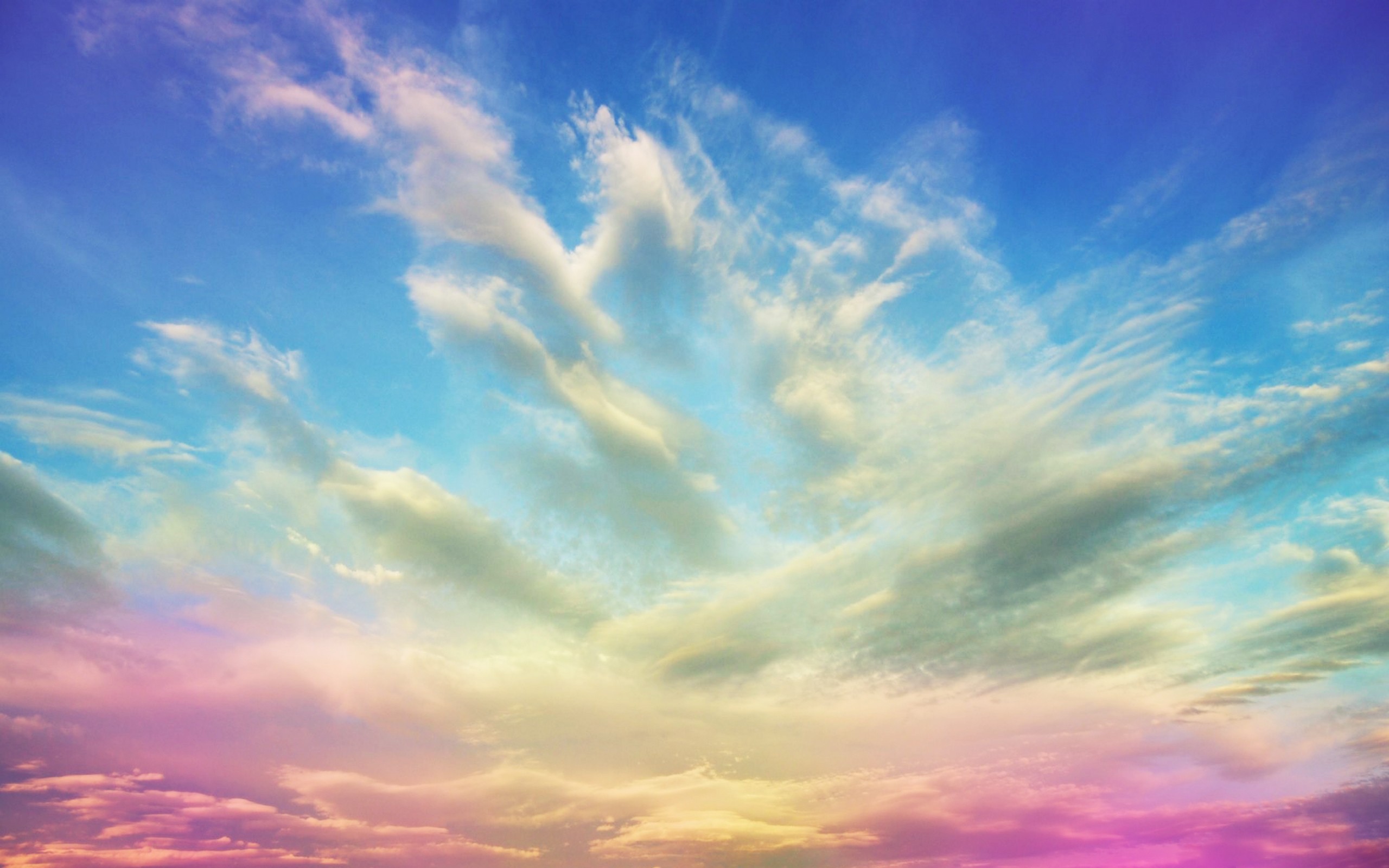 clouds, Nature, Multicolor, Skyscapes, Photomanipulations Wallpaper