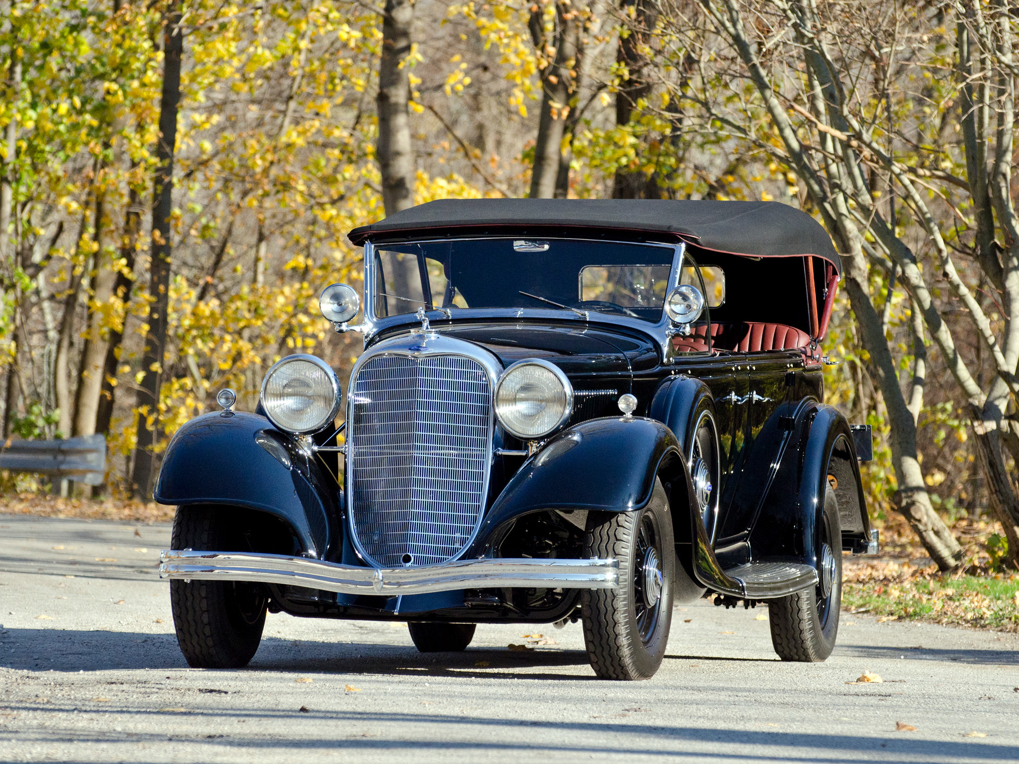 1933, Lincoln, Model kb, Sport, Touring,  253 , Luxury, Retro Wallpaper