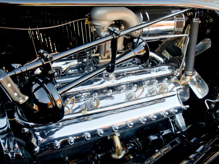 1933, Lincoln, Model kb, Sport, Touring,  253 , Luxury, Retro, Engine HD Wallpaper Desktop Background