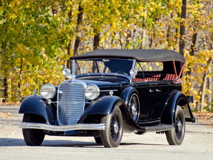1933, Lincoln, Model kb, Sport, Touring,  253 , Luxury, Retro HD Wallpaper Desktop Background