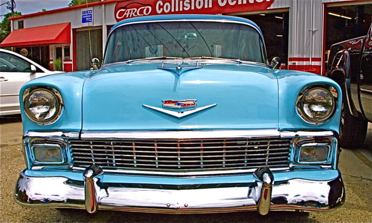 1956, Chevrolet, Retro HD Wallpaper Desktop Background