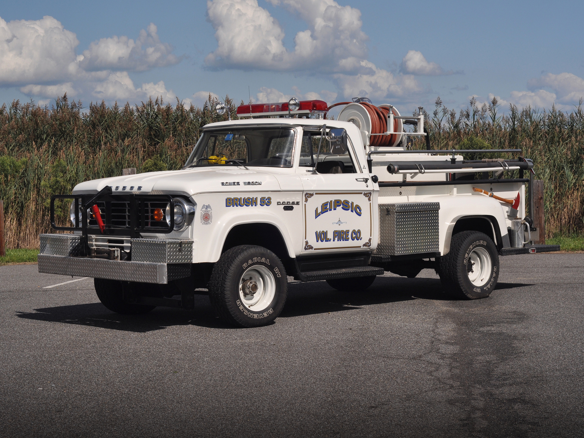 1966, Dodge, W300, Power, Wagon, Firetruck, Emergency, 4x4, Pickup, Classic Wallpaper