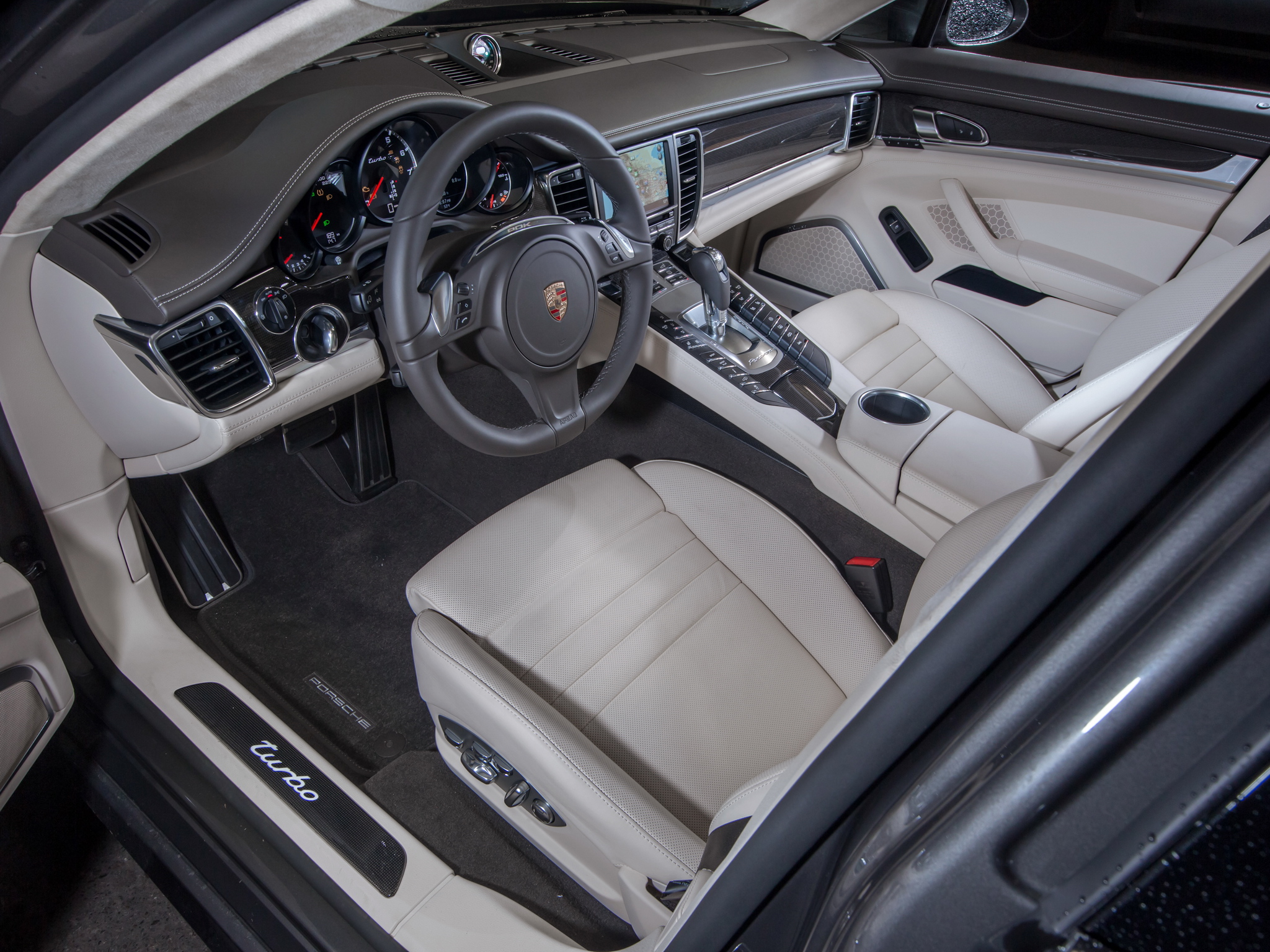 2014, Porsche, Panamera, Turbo, Us spec,  970 , Interior Wallpaper