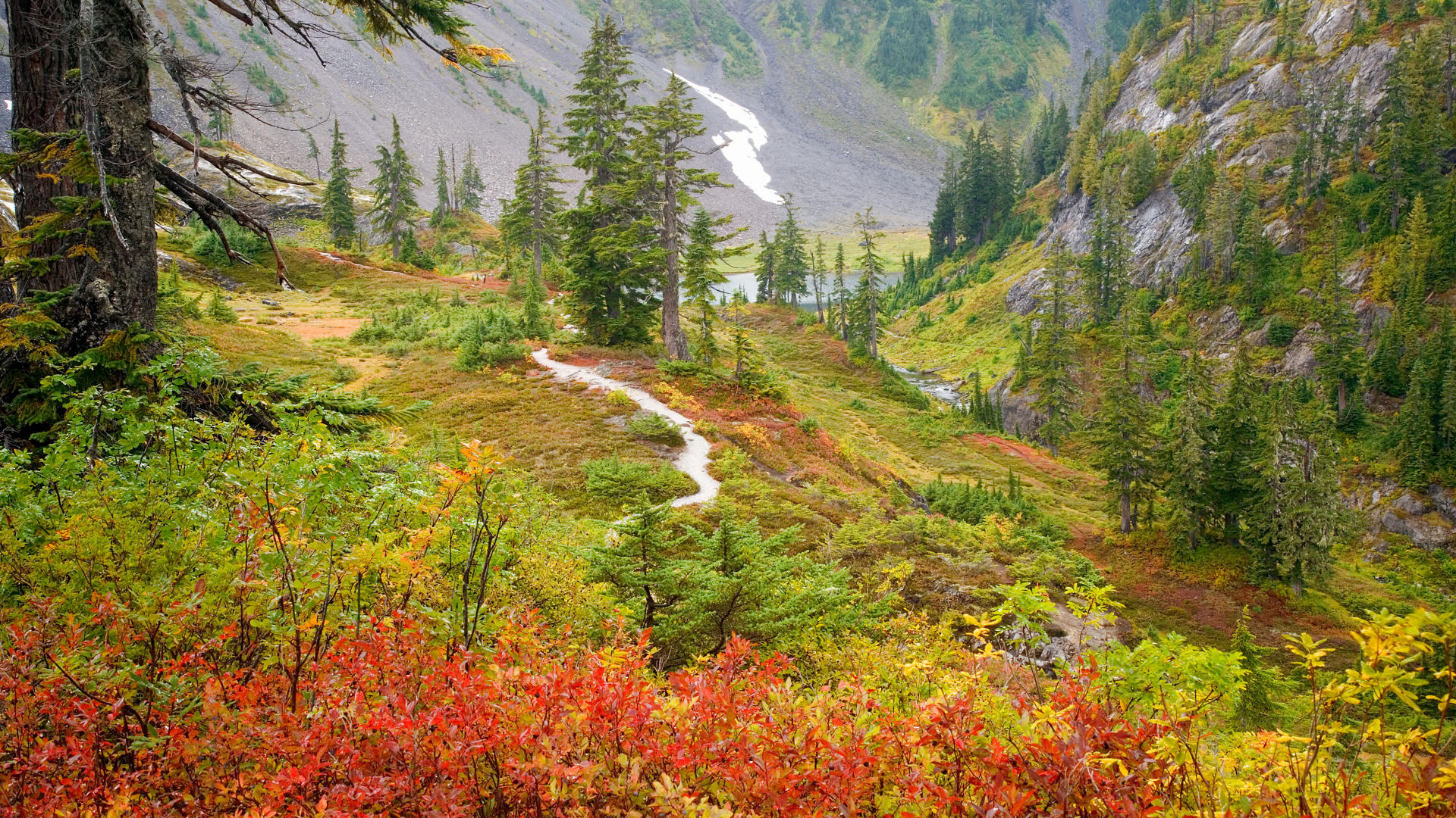autumn, Mountain, River, Trees, Landscape Wallpaper