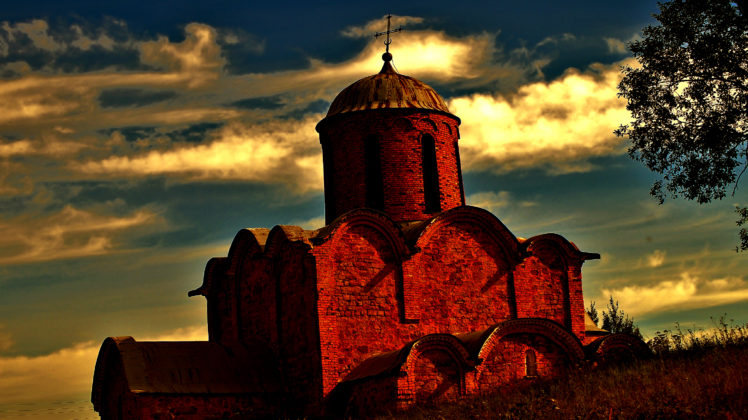 fortress, Russia, Russia, Castle, Brick, , Castle, Sky, Clouds HD Wallpaper Desktop Background