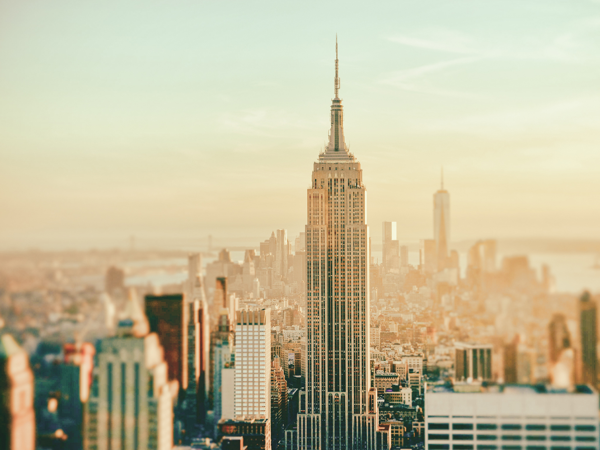 new, York, Buildings, Tilt, Shift Wallpaper