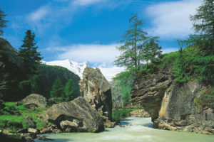 river, Rocks, Trees, Bridge, Landscape